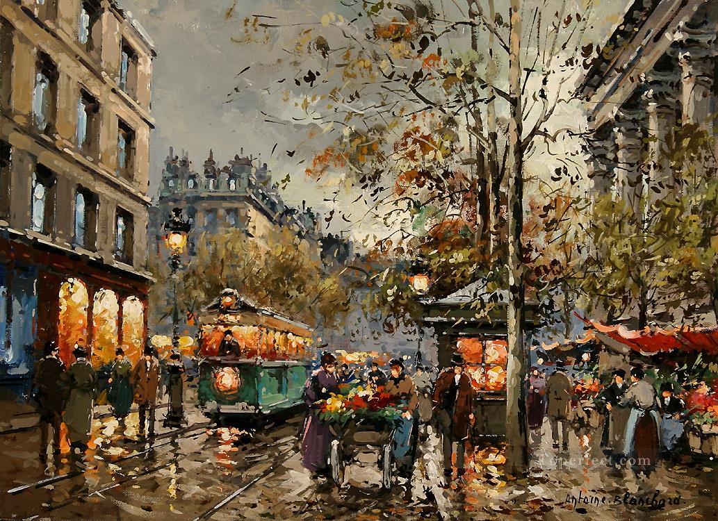 AB place de la madeleine marche aux fleurs Paris Oil Paintings